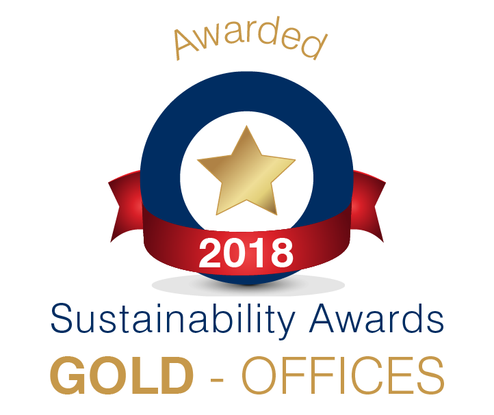 Awarded Sustainability Awards Gold - Offices