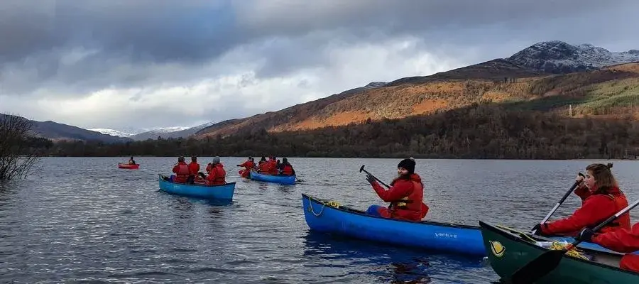Water activities at Firbush