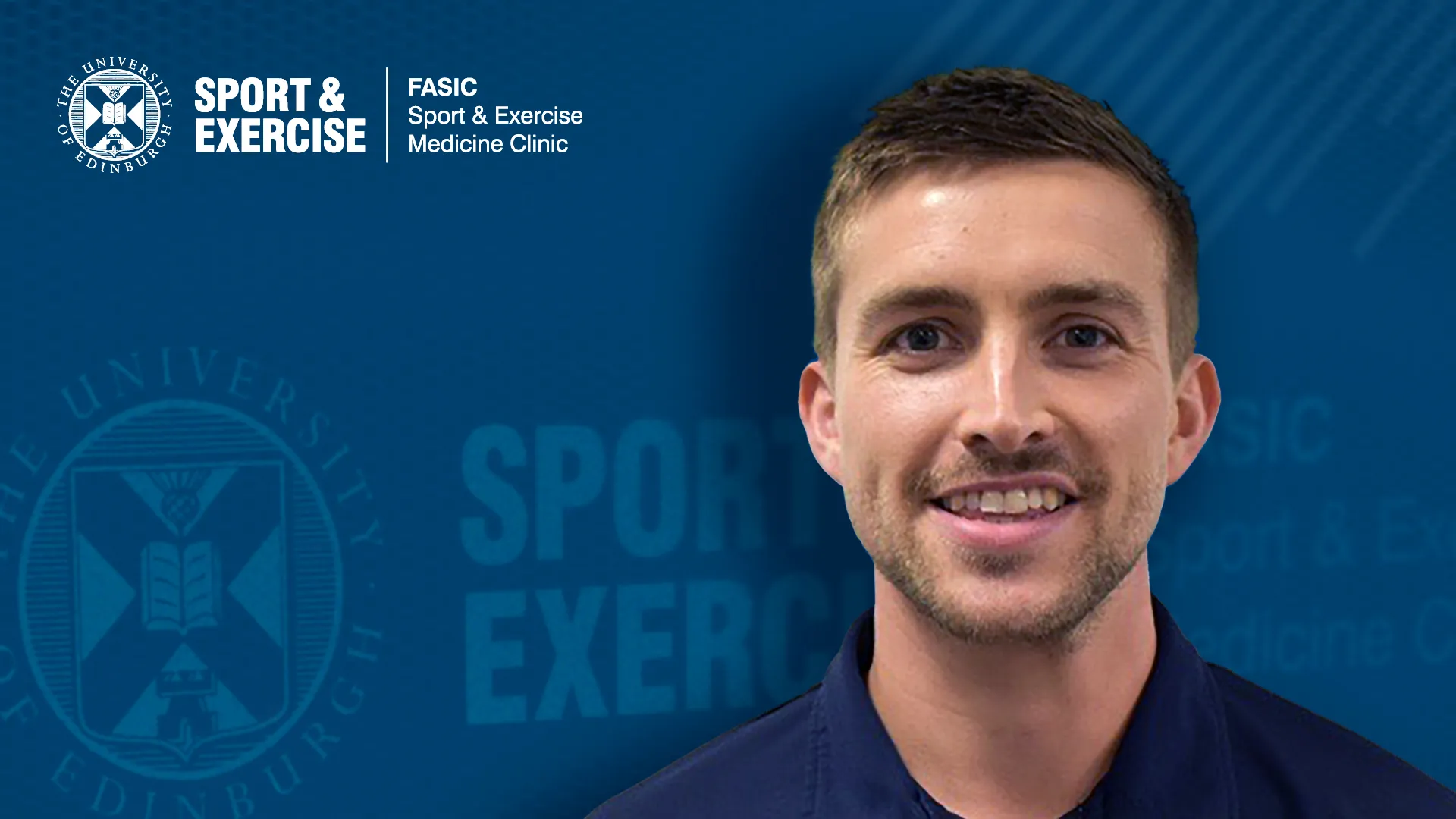 Image of Eric smiling on blue background