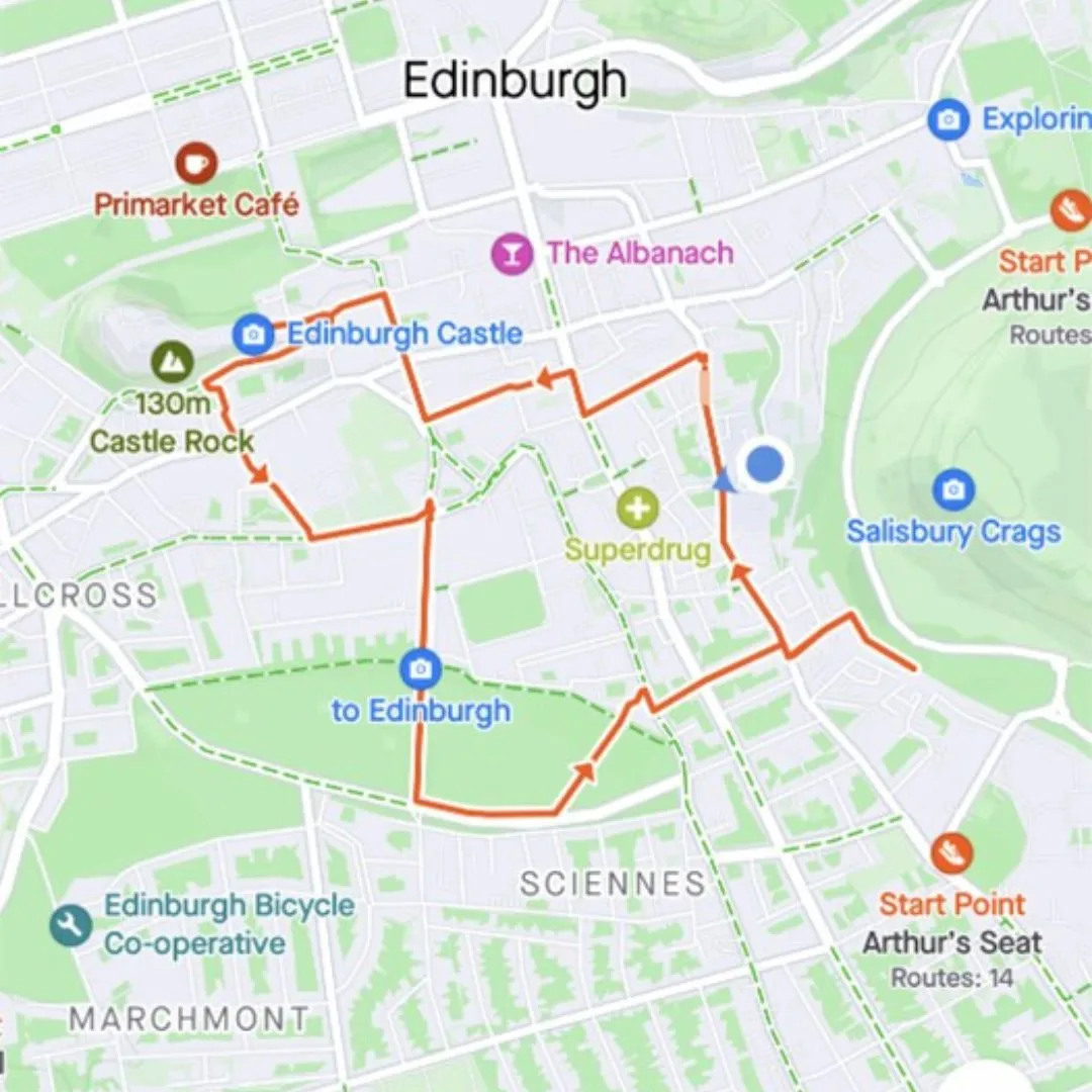 Run route map