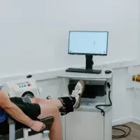 Image of person using biodex machine