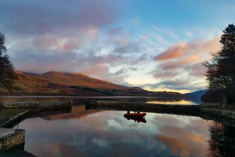 Sunset over Loch Tay