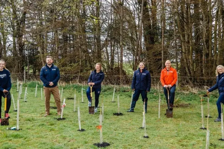Group of people gathered for the Big Dig