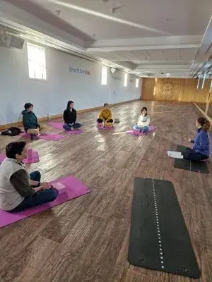Image of Take 5 participants in yoga sessions