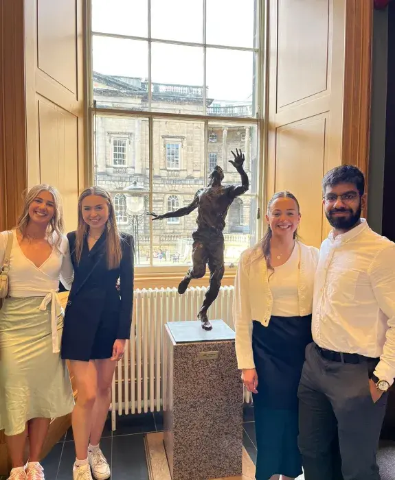 Image of students at Edinburgh Award ceremony